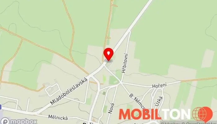 mapa Restaurace U Františka Restaurace v Mladoboleslavská 432