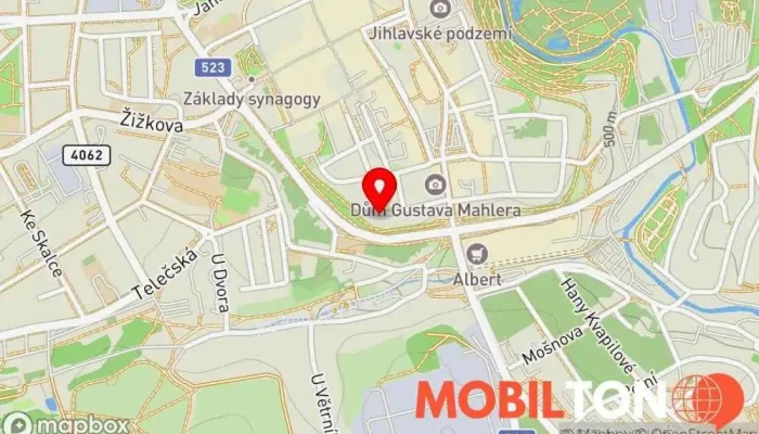 mapa Restaurace U Hranatý Koule Restaurace v Havířská 1012