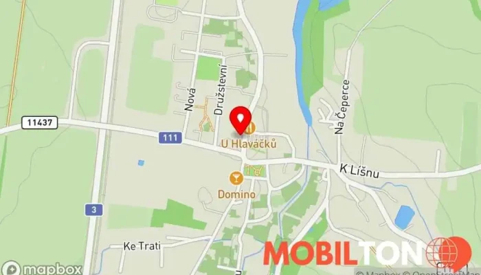 mapa Restaurace U Huberta Restaurace v Dr. E. Beneše 27