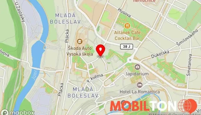 mapa Restaurace U Hymrů Restaurace v Mladá Boleslav II