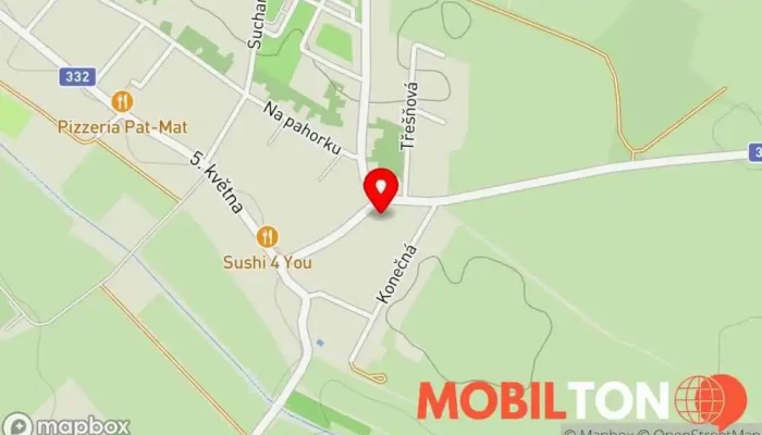 mapa Restaurace U Janatů Restaurace, Zahrada v Družstevní 135/28