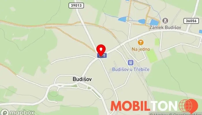 mapa Restaurace U Kazdů Restaurace v Budišov 6