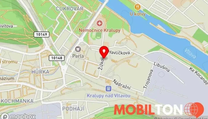mapa Restaurace u Kohouta Restaurace v Žižkova 142
