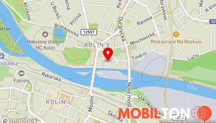 mapa Restaurace U Kostelíčka Restaurace v Kolín V