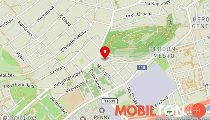 mapa Restaurace U Kropáčů Hospoda v 29, Bratří Nejedlých 223