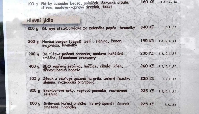 Restaurace U Kuklu Menu - Náměstí Mudr. J. Svobody 32