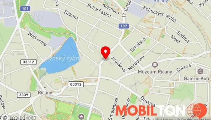 mapa Restaurace U labutě Restaurace, Prodej lihovin, Vinotéka v 17. listopadu 214