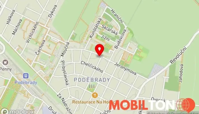 mapa Restaurace u Langrů Hospoda, Restaurace v Mírová 1070/49