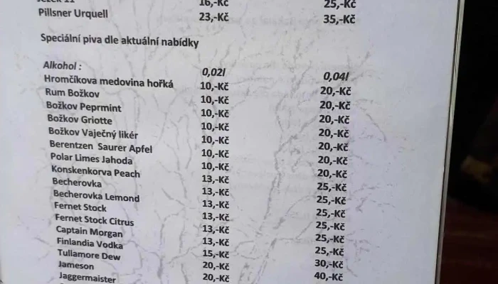 Restaurace U Lipy Zastavka Nizbor - Křivoklátská 26