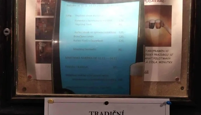 Restaurace U Marka -  Menu - Barákova 96