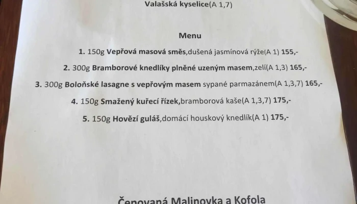 Restaurace U Martinku Adresa - Jablůnka