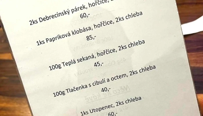 Restaurace U Medveda Oteviraci Doba - Ppor. Příhody 1107