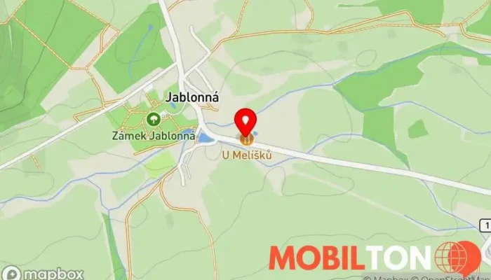 mapa Restaurace U Melíšků Restaurace v Neveklov-Netvořice