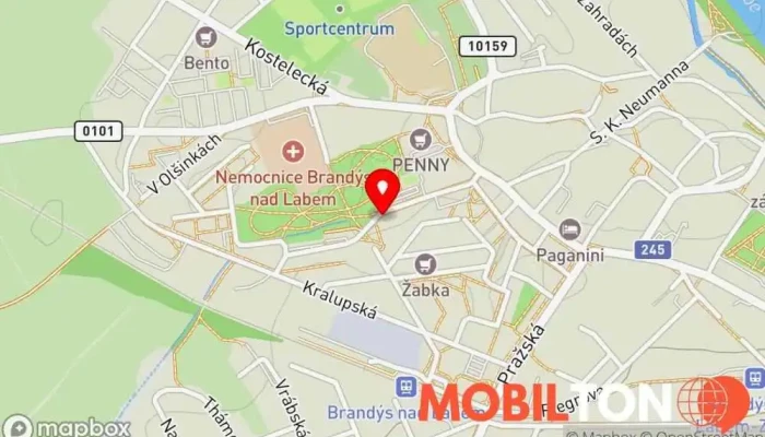 mapa Restaurace U Mikeše Restaurace v Zahradnická 1907