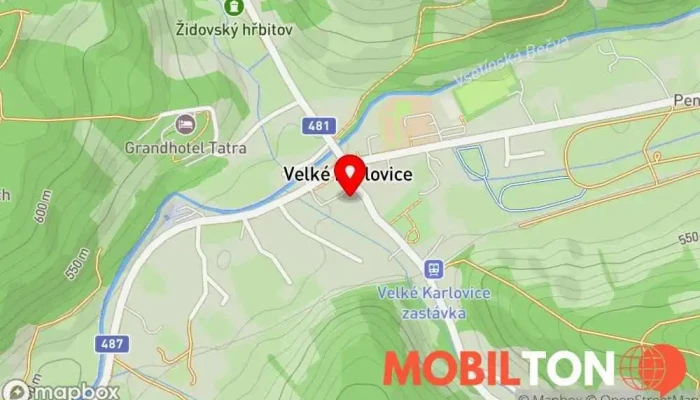 mapa Restaurace U muzea Restaurace v Velké Karlovice