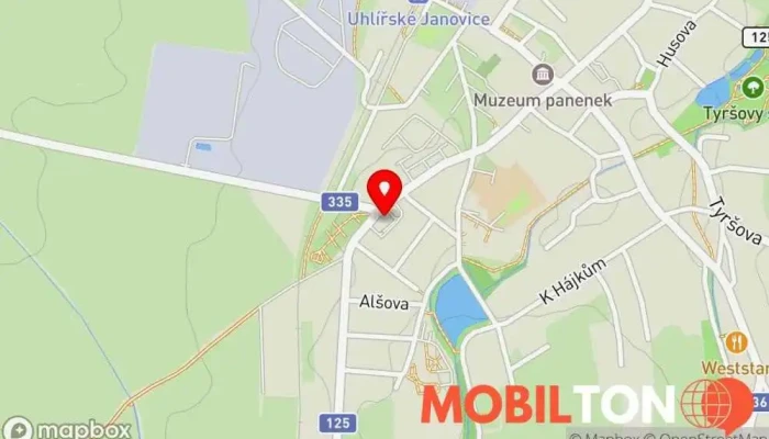 mapa Restaurace U myslivce Restaurace v Jungmannova 247