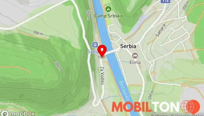 mapa Restaurace U NÁDRAŽÍ Restaurace v Srbsko-Karlštejn