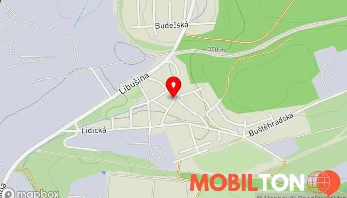 mapa Restaurace U Páva Kladno Česká restaurace v Dubí