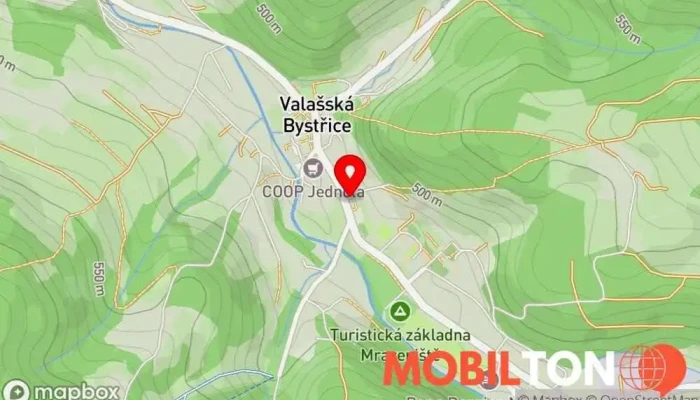 mapa Restaurace U Pernických Restaurace v Valašská Bystřice
