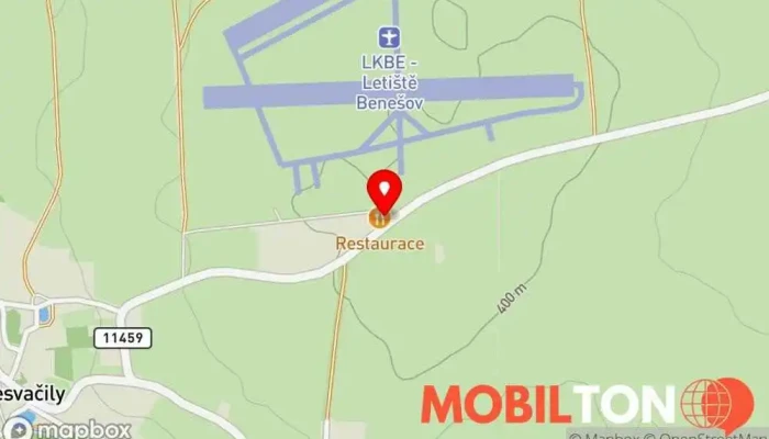 mapa Restaurace U Pilota Restaurace v Nesvačily