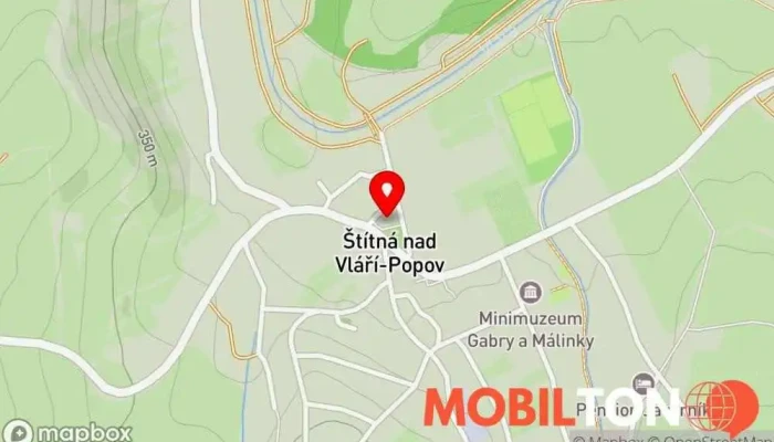 mapa Restaurace U sv. Jana Restaurace v Štítná nad Vláří-Popov-Štítná nad Vláří