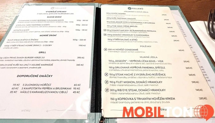 Restaurace U Telleru Menu - Vinohrady
