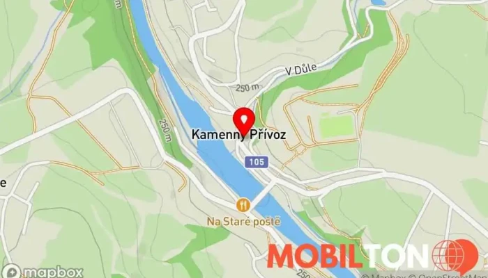 mapa Restaurace U Vemenáče Restaurace v Kamenný Přívoz 12
