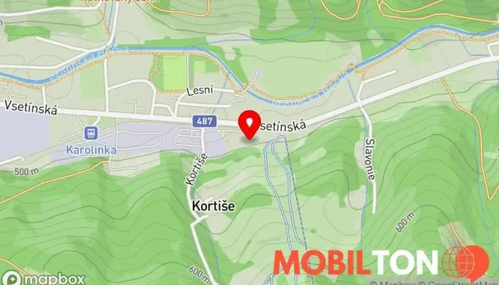mapa Restaurace U Vleku Restaurace v Vsetínská 112