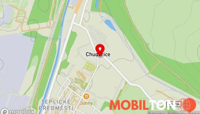 mapa Restaurace U Vraha Restaurace v Chudeřice