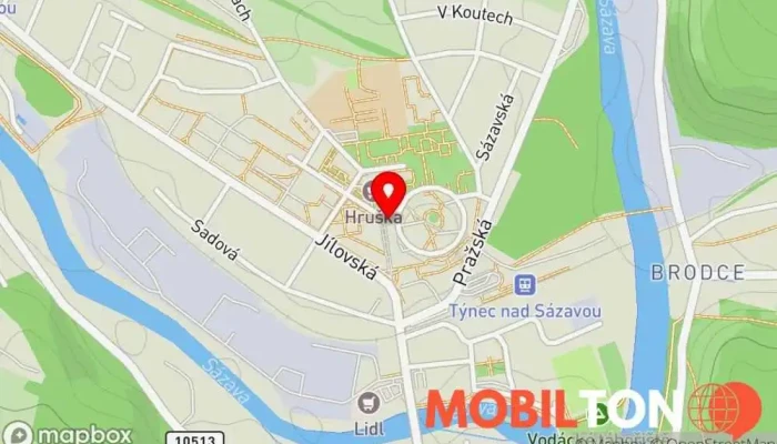 mapa Restaurace U Vrtišků Restaurace v Pěší 194