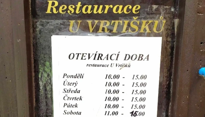 Restaurace U Vrtisku čislo - Pěší 194