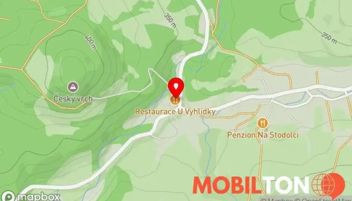mapa Restaurace U Vyhlídky Restaurace v Dolní Chřibská