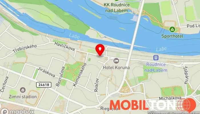 mapa Restaurace u Wágnerů Restaurace v Havlíčkova 173