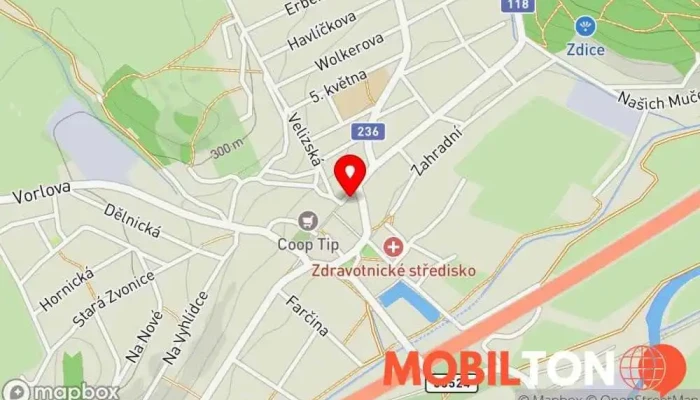 mapa Restaurace U Zímů Restaurace v Husova 7