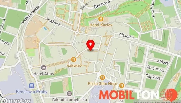 mapa Restaurace U Zlaté hvězdy Restaurace v Masarykovo nám. 2