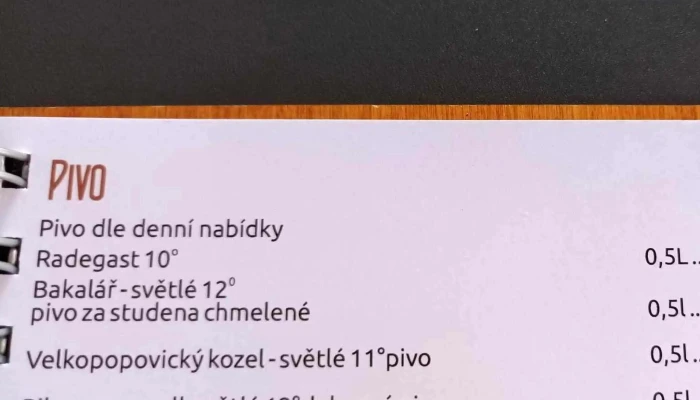 Restaurace U Zlateho Hroznu Katalog - Rakovník I