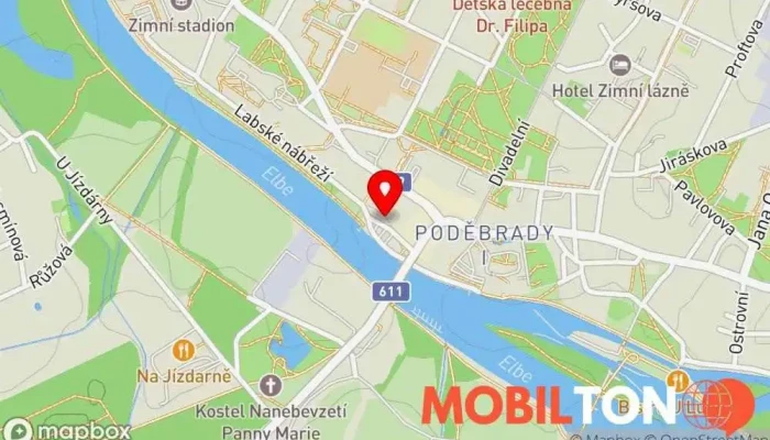 mapa Restaurace v Pivovaře Restaurace v Paroubkova 24