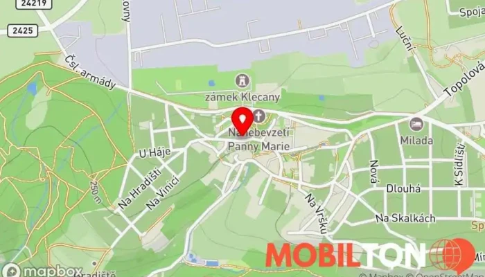 mapa Restaurace v Srdíčku Restaurace v Do Kaštan 91/7