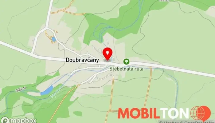 mapa Restaurace Výrovka Restaurace v Doubravčany