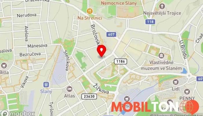 mapa Restaurace Wilson Restaurace, Bar v Wilsonova 596/8