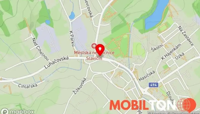 mapa Restaurace Záložna Restaurace v nám. Mezi Šenky 123