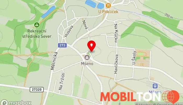 mapa Restaurace Zlatý lev Restaurace v nám. Míru 19