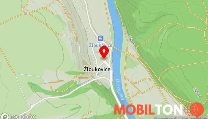 mapa Restaurace Žloukovice Restaurace v Žloukovice