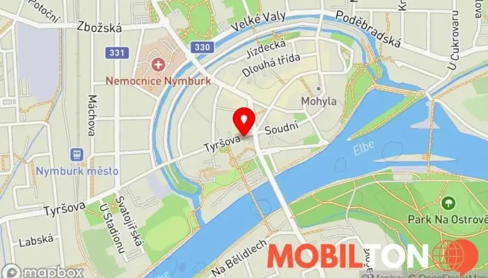 mapa Restaurant Bar Caffé Eliška Restaurace v Nám. Přemyslovců 7