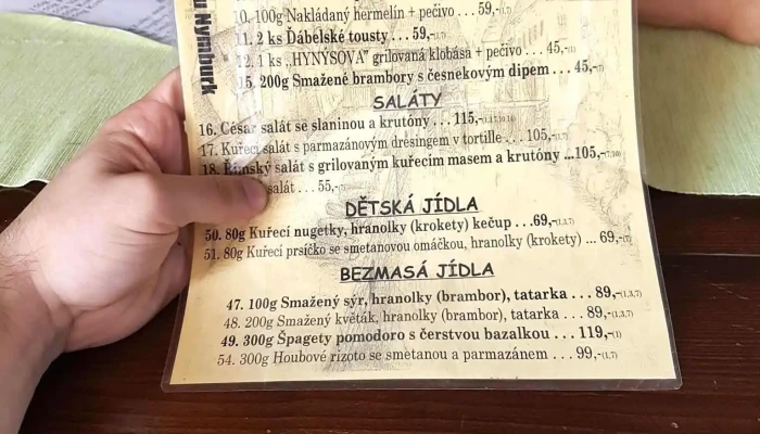 Restaurant Bar Caffe Eliska Menu - Nám. Přemyslovců 7