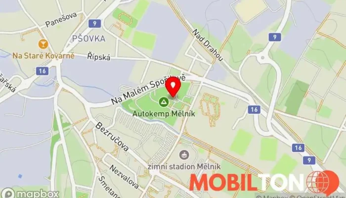 mapa Restaurant CAMP Mělník Restaurace v Klášterní 720