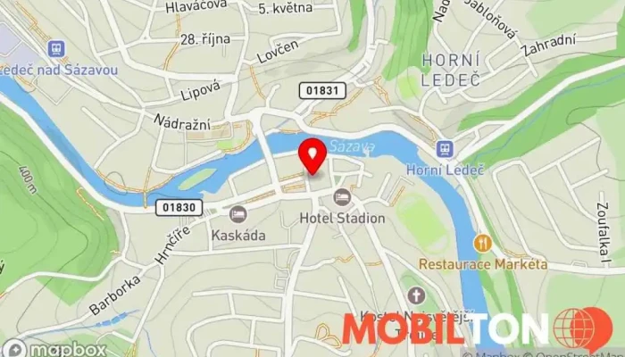 mapa Restaurant Centrál Restaurace v Husovo nám. 140
