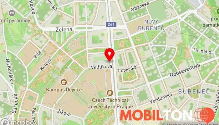 mapa Restaurant Champa Restaurace v Praha 6-Dejvice