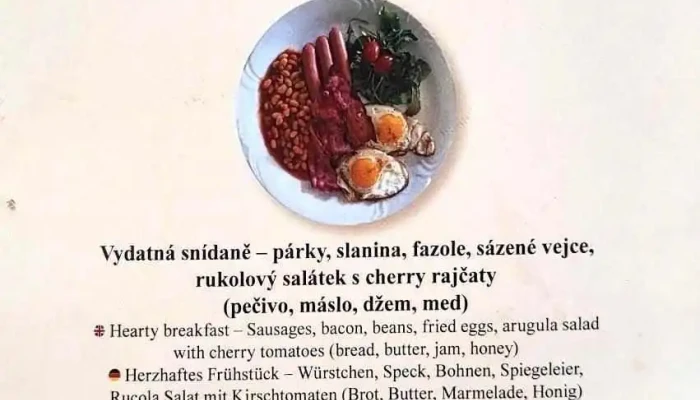 Restaurant Chateau Dobris Menu - Nám. Svobody 1