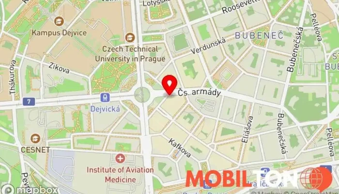 mapa Restaurant Kulaťák Restaurace, Pivní zahrádka, Pivní výčep, Česká restaurace v Praha 6-Bubeneč